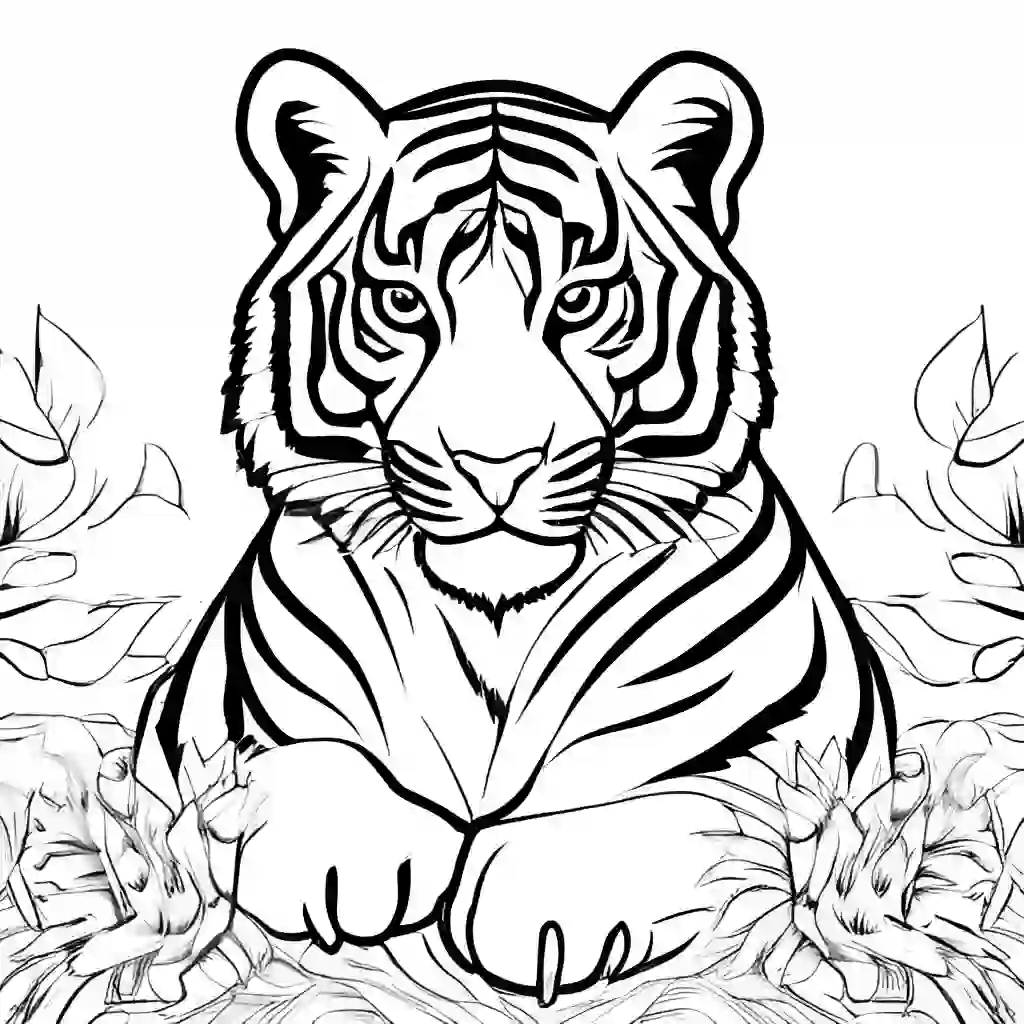 Bengal Tigers coloring pages